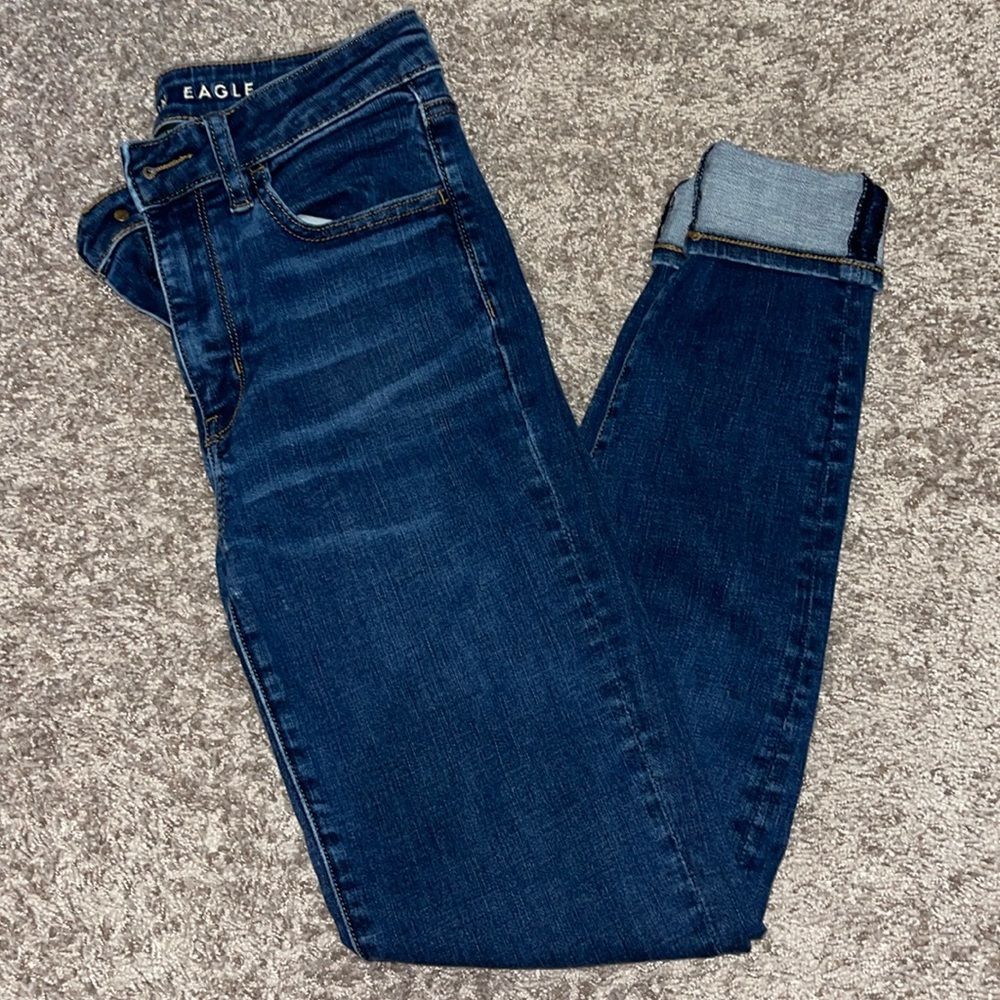 American Eagle- Next Level Stretch- Super Hi Rise Jegging- Size 4 Long
